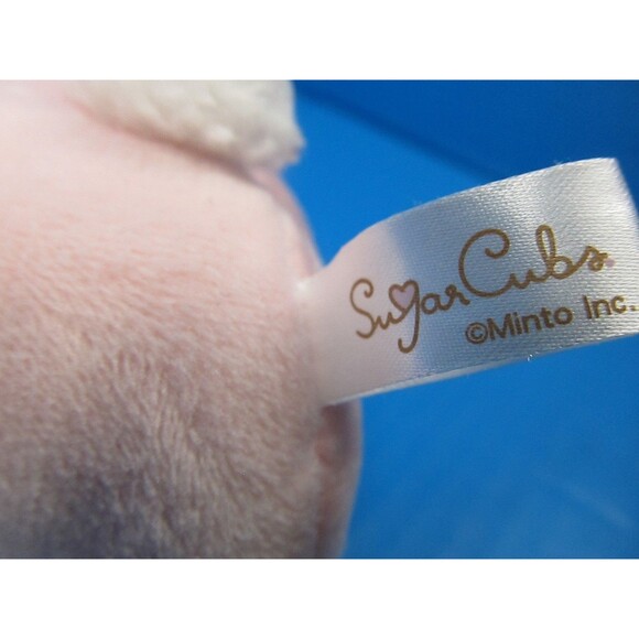 Sugar Cubs Heart Mini Plush 8" Stuffed Animal Pink Fukuya Bear - Picture 4 of 6